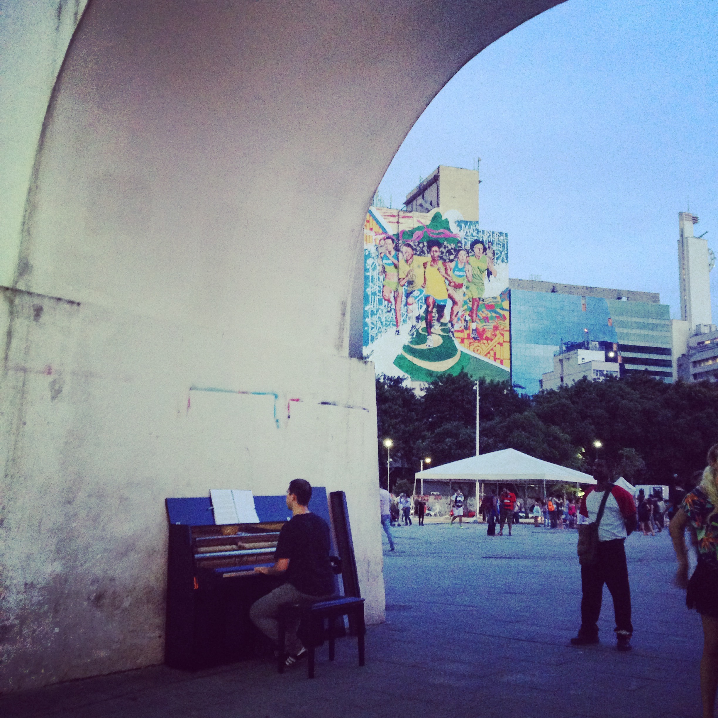 Piano nos Arcos da Lapa